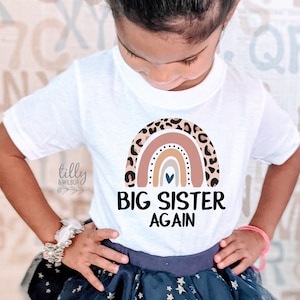 Big Sister Again T-Shirt, Big Sister Gift, Big Sister Shirt, Sister Announcement, Pregnancy Announcement, I'm Going To Be A Big Sister Shirt