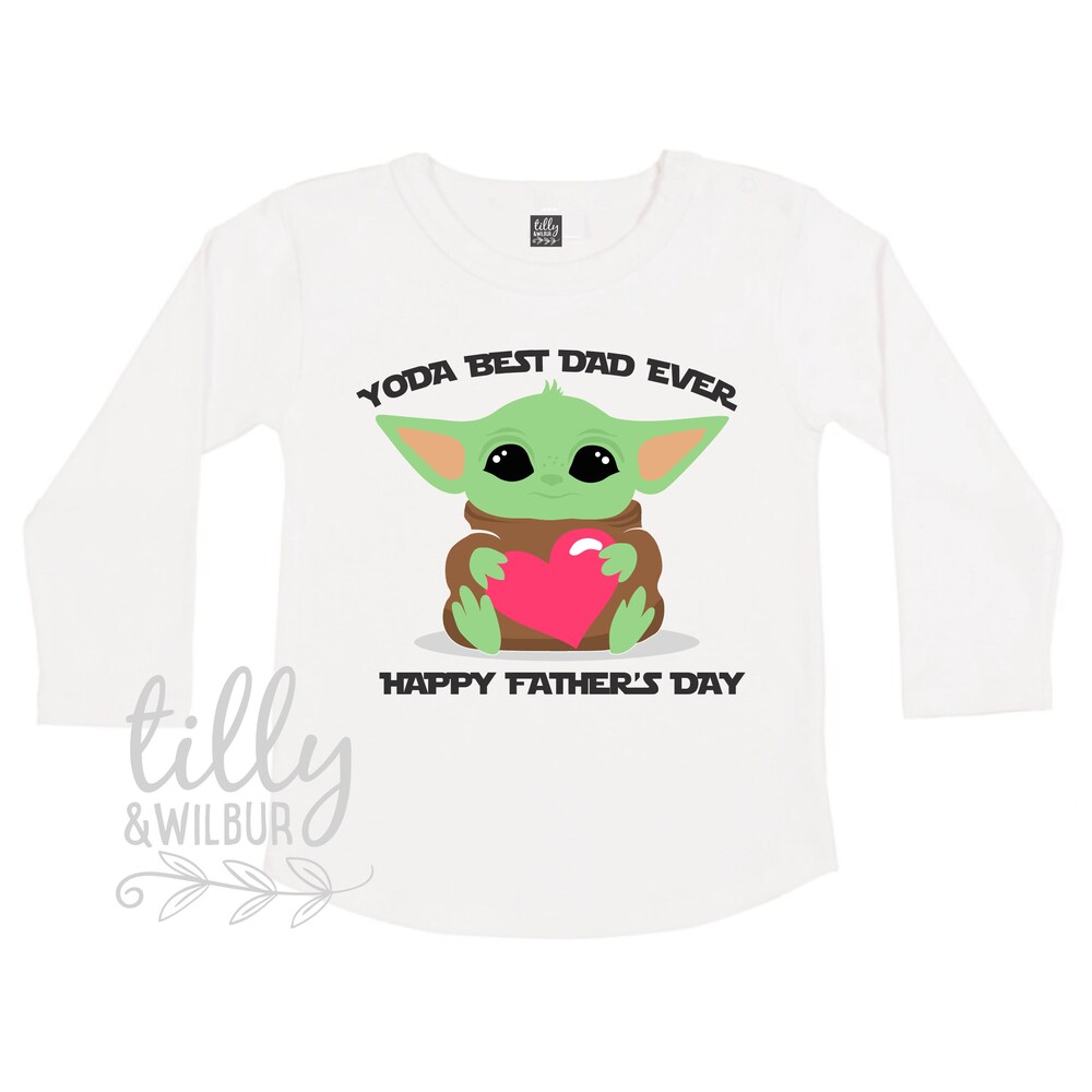 Best Dad Ever Father'S Day Tshirt, Happy Father'S Day Daddy, Star Wars Father'S Day Gift,Yoda Best Dad Ever Happy Father'S Day Kids T-Shirt Moderndaydecors