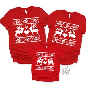 Christmas T-Shirts, Matching Family Christmas T-Shirts, Matching Christmas Shirts, Ugly Sweater Tees, Christmas Pajamas, Family Xmas Gift
