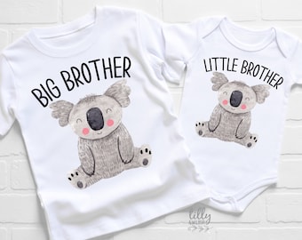 Conjunto de Hermano Mayor y Hermano Menor, Conjuntos de Hermano a Juego, Camisetas de Hermano a Juego, Camiseta de Hermano Mayor, Body de Hermano Menor,