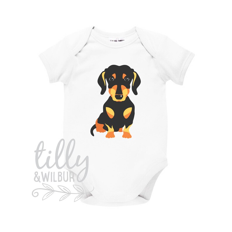 Weiner Clothes Dachshund Lover Outfit Dachshund Baby Bodysuit Dachshund Clothing Wiener Baby Outfit U-W-BS Sausage Dog Baby Clothing