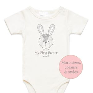 My First Easter 2025 Baby Bodysuit, First Easter Baby Bodysuit, Newborn Easter Gift, 1st Easter Outfit, Baby&#39;s 1st Easter, Bunny Rabbit