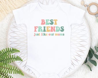 Best Friends T-Shirt, Best Friends Bodysuit, Pregnancy Announcement Bodysuit, Best Friend Arriving, Pregnancy Announcement, Baby Shower Gift
