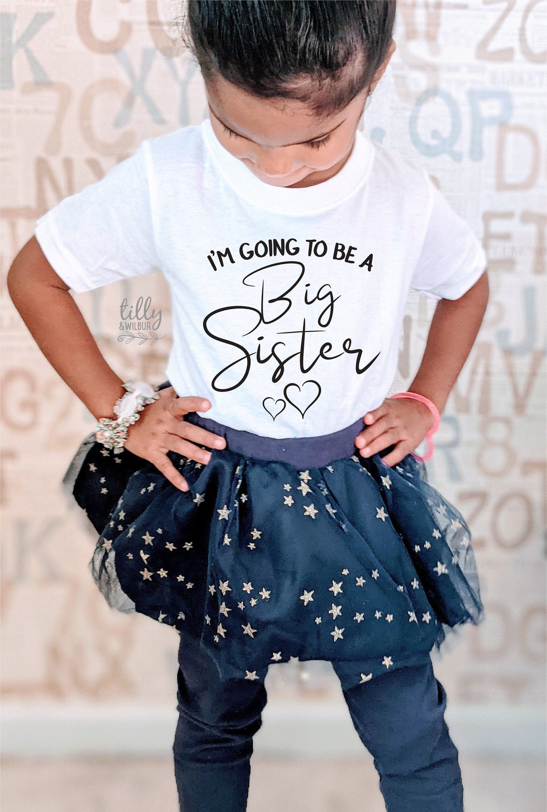 Big Sister To Be' New Baby Announcement T Shirt By Rocket & Rose
