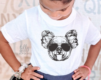 Koala In Sunglasses T-Shirt, Australian Gift, Australiana Gift, Koala Gift, Aussie Overseas Gift, Overseas Gift, Girl's Koala T-Shirt, Kid's