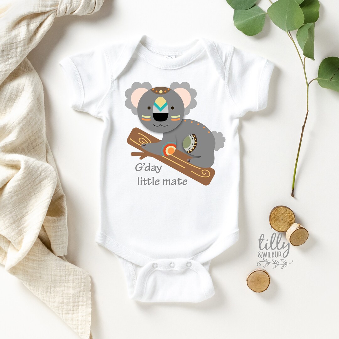 G'day Little Mate Koala Baby Bodysuit, G'day Little Mate, Baby Shower