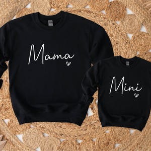 Mama & Me Sweatshirts, Mama Jumper, Mini Jumper, Mama And Mama's Mini Matching Outfits, Our First Mother's Day, Mother Daughter, Mother Son