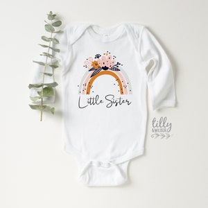 Kleine Schwester Bodysuit, kleine Schwesternankündigung, kleine Schwesterngeschenk, Schwangerschaftsankündigungsstrampler, ich werde eine kleine Sis-Ankündigung bekommen
