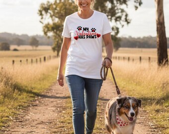 Camiseta "Mi Valentín tiene patas" / Más colores de camisetas disponibles