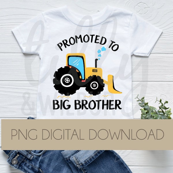 Big Brother PNG, Promoted To Big Brother Digital Download, Big Brother Under Construction Clipart, I'm Going To Be A Big Brother Sublimation