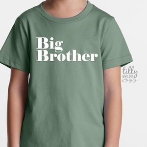 T-shirt Annuncio Gravidanza Stampata Bambino Promoted To Big Brother - Foto 11