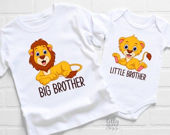 Big Brother Little Brother Set, Matching Brother Outfits, Matchy Matchy Sibling T-Shirts, Big Brother T-Shirt, Little Brother s®, Lion