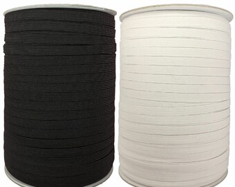 5 inch Ear Tie Rope Handmade DIY String for Sewing Elastic Strap White Earloop Cord 1//4 30yard