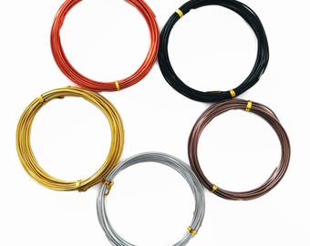 1.5mm Aluminium Craft Wire, Jewellery Making Wire (A)
