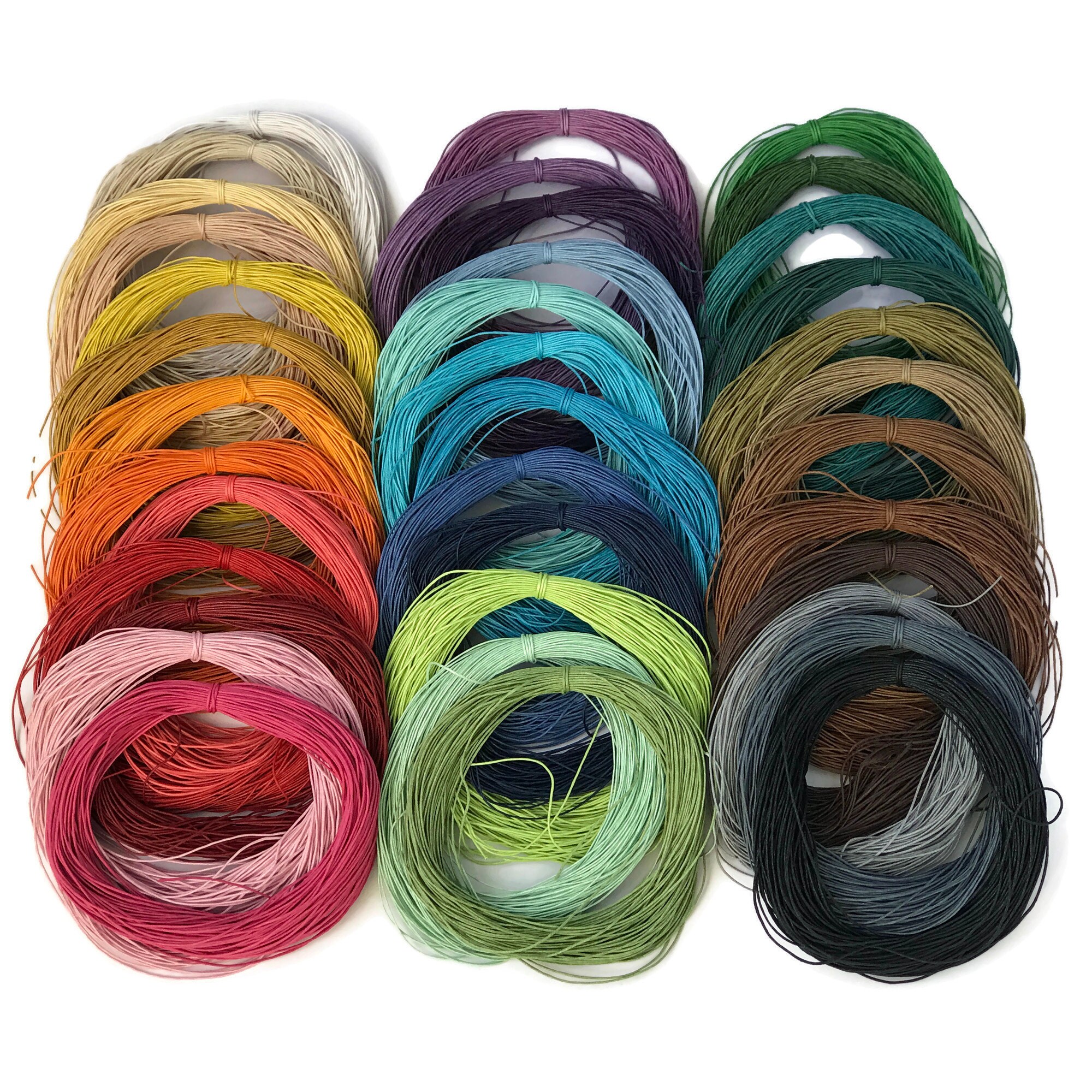 1 Mm Waxed Cotton Cord Wax Cord Macrame Cord Shamballa Etsy UK