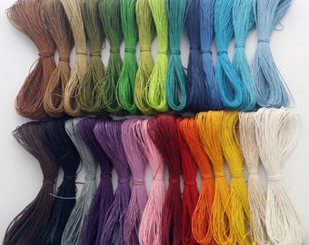 1 mm waxed cotton cord, wax cord,  macrame cord, shamballa, bracelet cord (C,D)