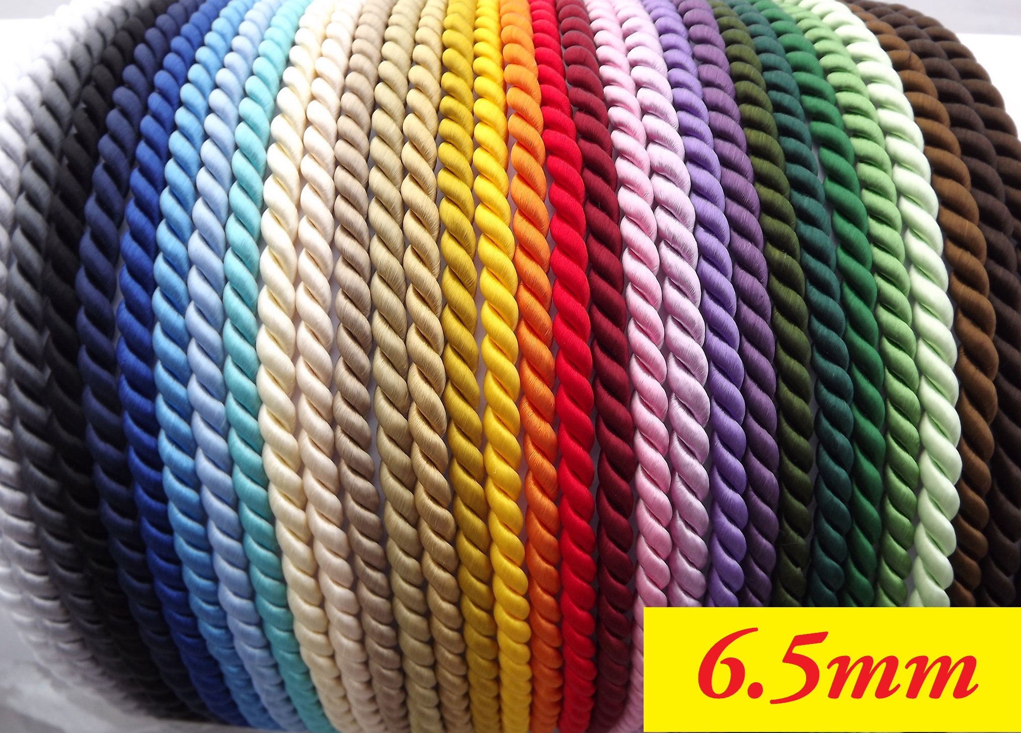 6.5mm Twisted Cord for Upholstery Trimming Cord K Etsy UK
