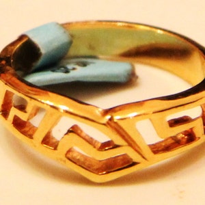 18k Gold Plated Ring image 1