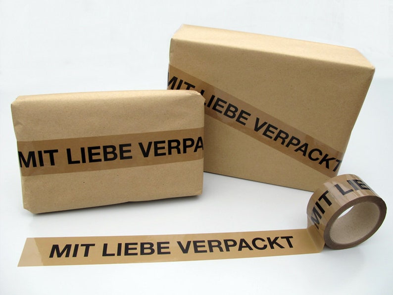 Klebeband 'Mit Liebe verpackt' Bild 1