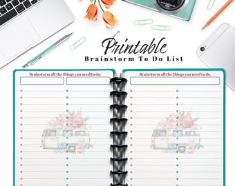 Classic Planner Brainstorm To Do List Printable - Style Camper 008