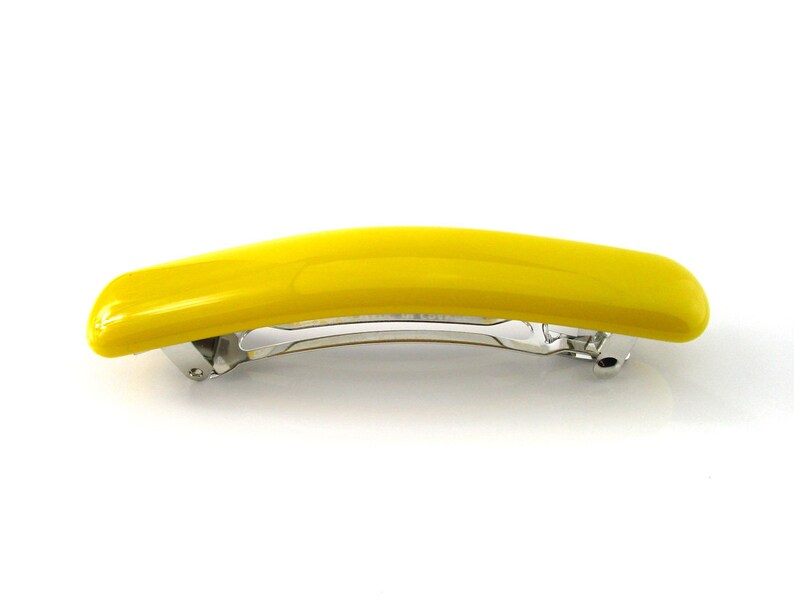 Yellow Barrette Fused Glass Yellow French Barrette Yellow Etsy Australia