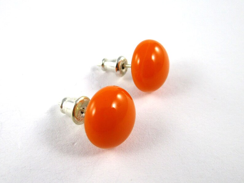 Orange stud earrings Clearance