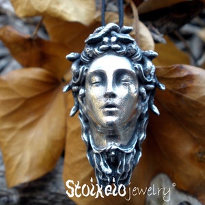 Medusa Necklace, Greek Mythology Snake Goddess, One of the three Gorgons image 11
