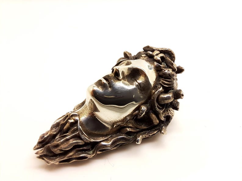 Medusa Necklace, Greek Mythology Snake Goddess, One of the three Gorgons image 8