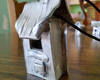 House Pendant, Sterling Silver, Jewellery Gifts, Handmade Jewelry, Sweet Home