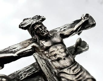 Jesus Christ Crucifix Necklace, Faith Symbol,  Easter Gifts