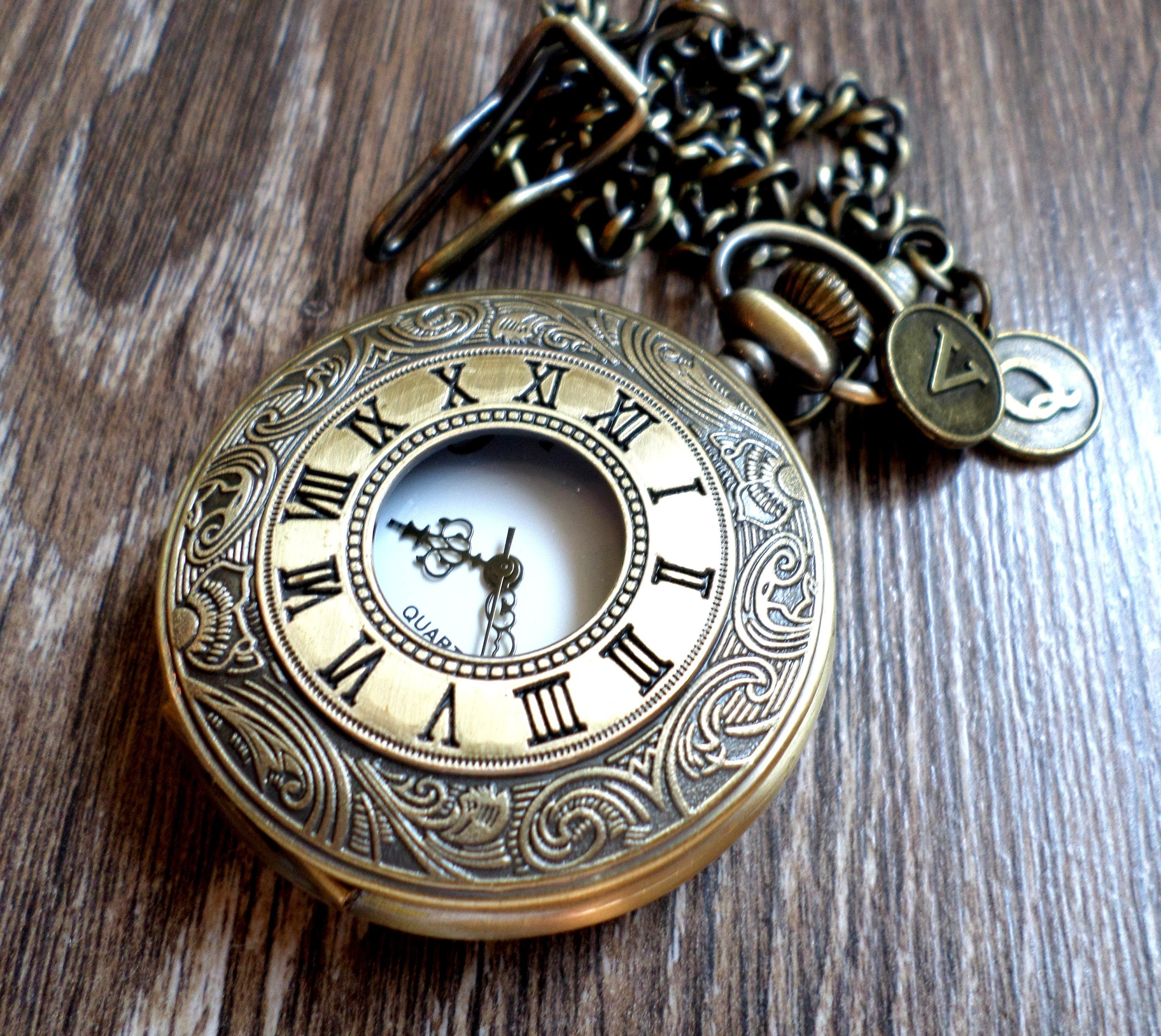 mens pocket watch and chain
