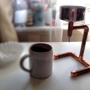 Handmade copper/steel vintage/steam-punk/ minimalist Coffee Maker