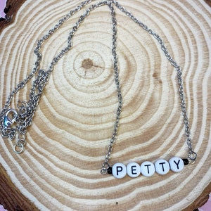 Petty Letter Novedad Collar Colgante De Cadena De Plata - regalo