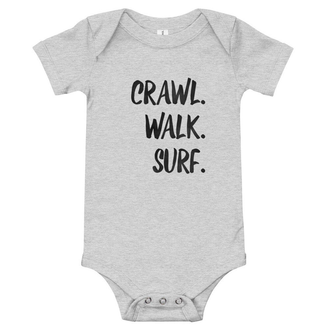 Crawl Walk Surf Baby Bodysuit Perfect Gift for the Surfer Etsy