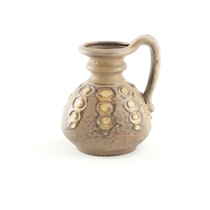 West German Art Pottery Vase by Carstens Tönnieshof, Ceramic Vase with Handle