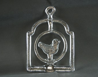 Kosta Boda Suncatcher - Glass Suncatcher with a Bird Design - Window Decor - Housewarming Gift