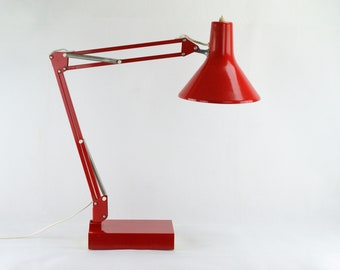 Red Desk Lamp Etsy