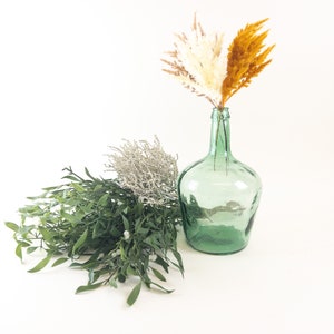 Botella de vidrio verde española - Damajuana de Viresa, España