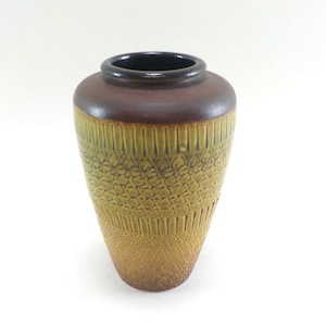 Wazon ceramiczny z Niemiec Zachodnich: Dümler & Breiden, ceramika w odcieniach ziemi
