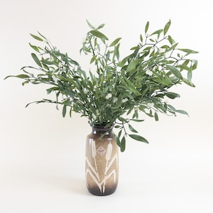West German Pottery Vase - Cat Tails Design by Scheurich Keramik - Form 213-20