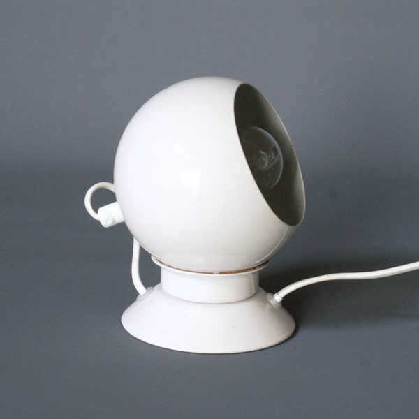 VINTAGE DANISH Magnetic Lamp, ABO Randers, White Spot Wall Lamp, Eyeball Desk Lamp, Danish Table Lamp, Retro Desk Lamp, Danish Modern Lamp