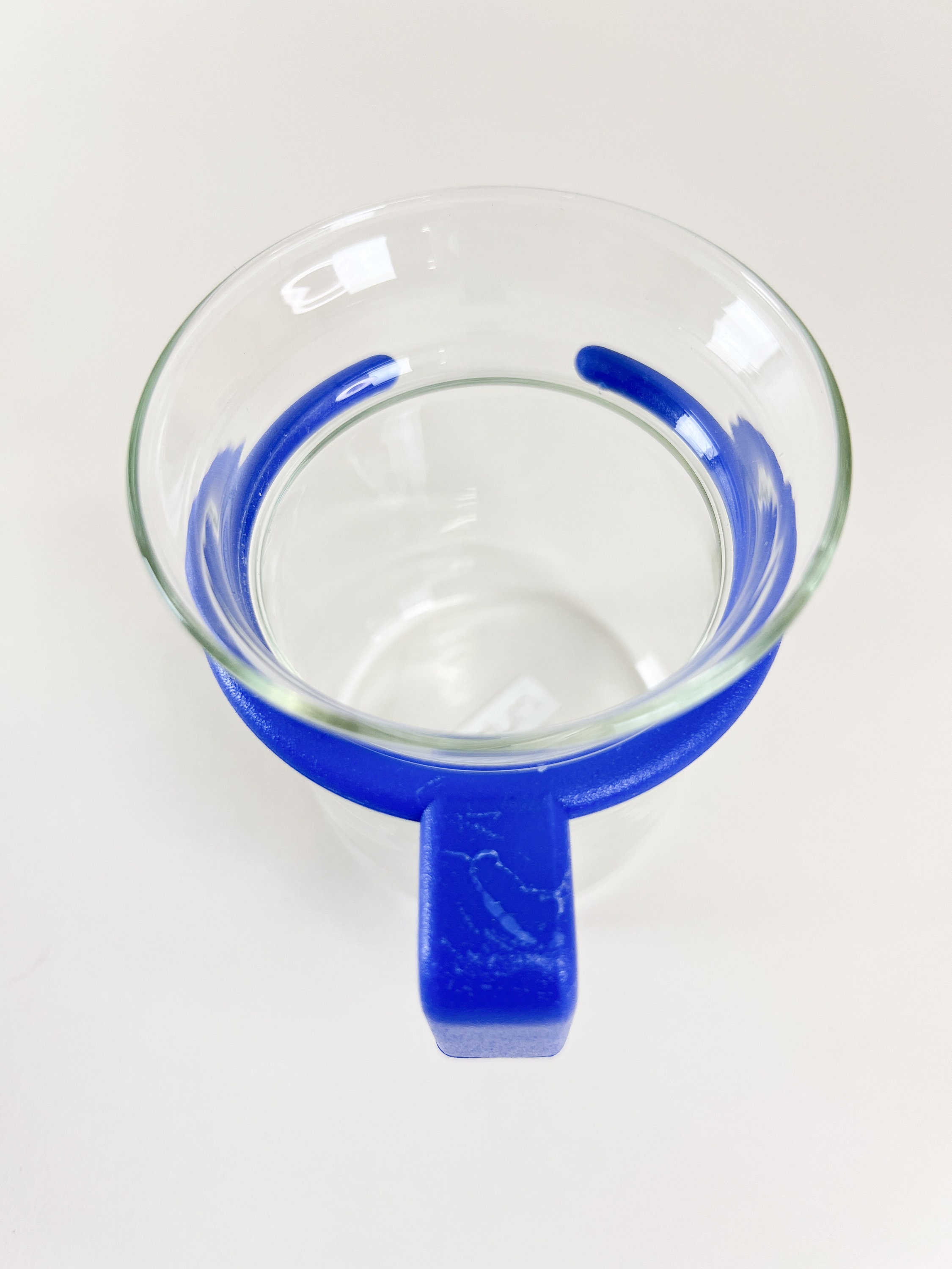 Single 1996 Bodum postmodern PLASTIC drinking glasses - squiggle