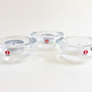Vintage Iittala Ballo Votive Candleholder - Finnish Glass Tea Light Holder