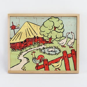 Antonio Vitali Jigsaw Puzzle: Swiss Farmhouse Wooden Puzzle