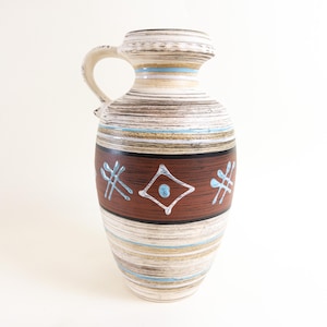 Carstens Tönnieshof West German Pottery Vase: 1950s Ceramic Decor