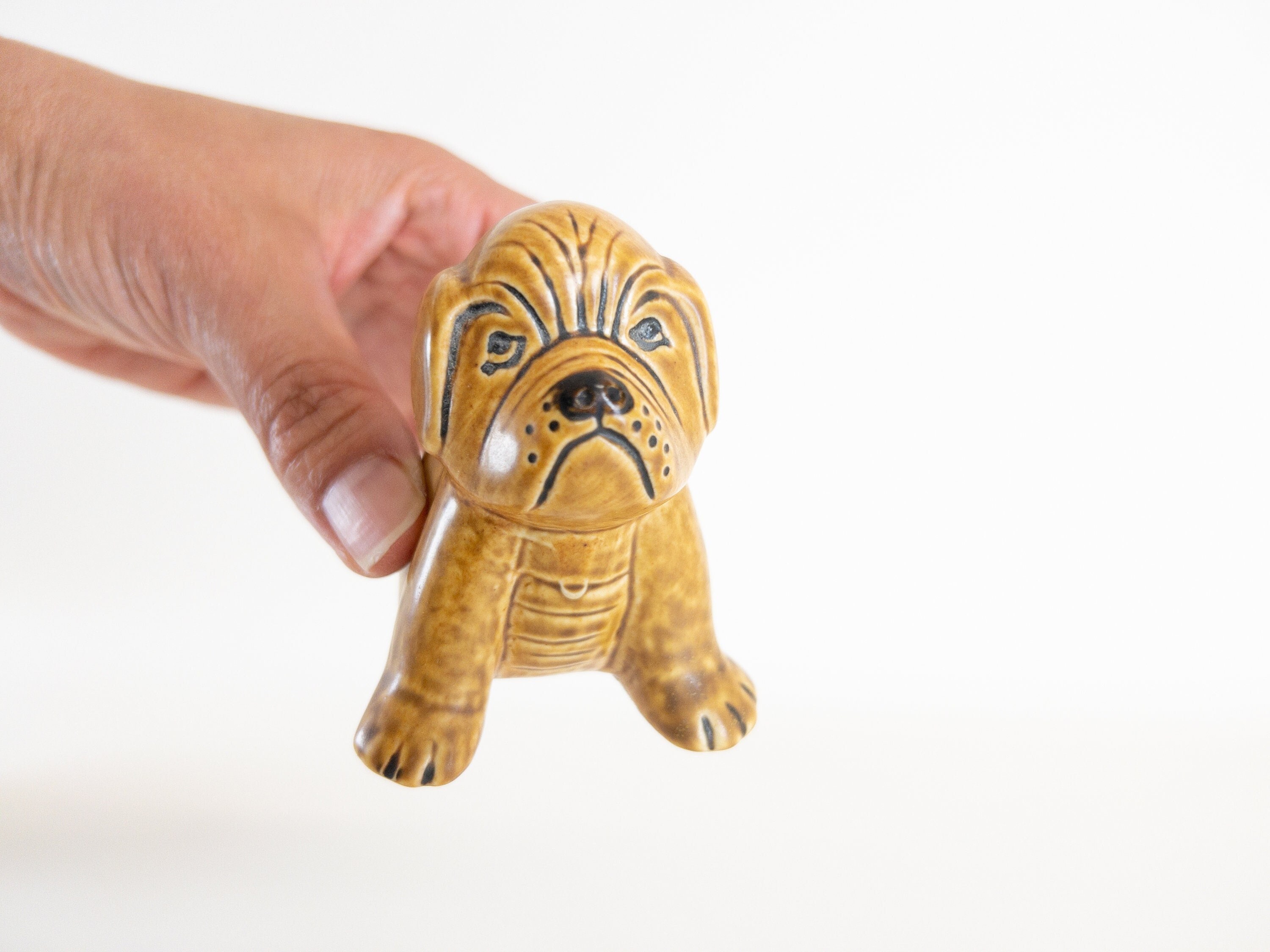 【新品未使用品】LGB BEWARE OF THE DOG タンク　初期 Lisa Larson Dog Figurine - Lisa Larson Pitbull - Gustavsberg