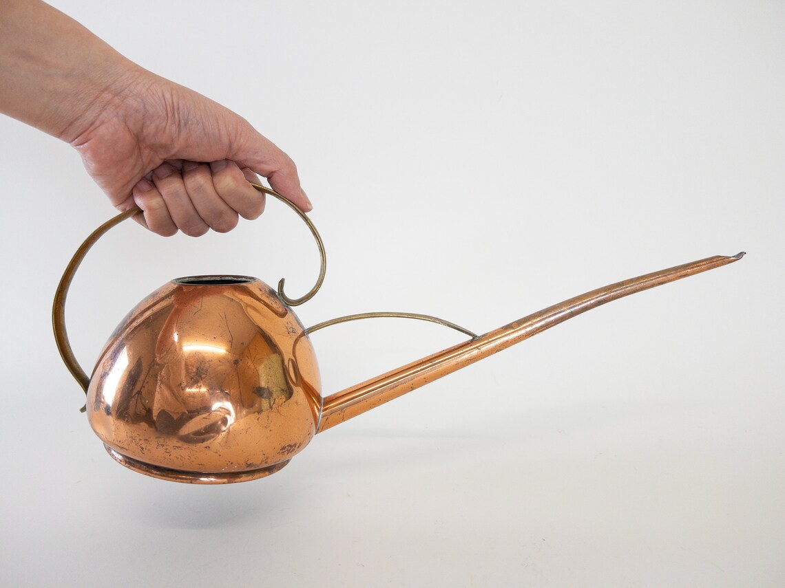 Watering Can Brass and Copper Watering Can for Indoor and Etsy