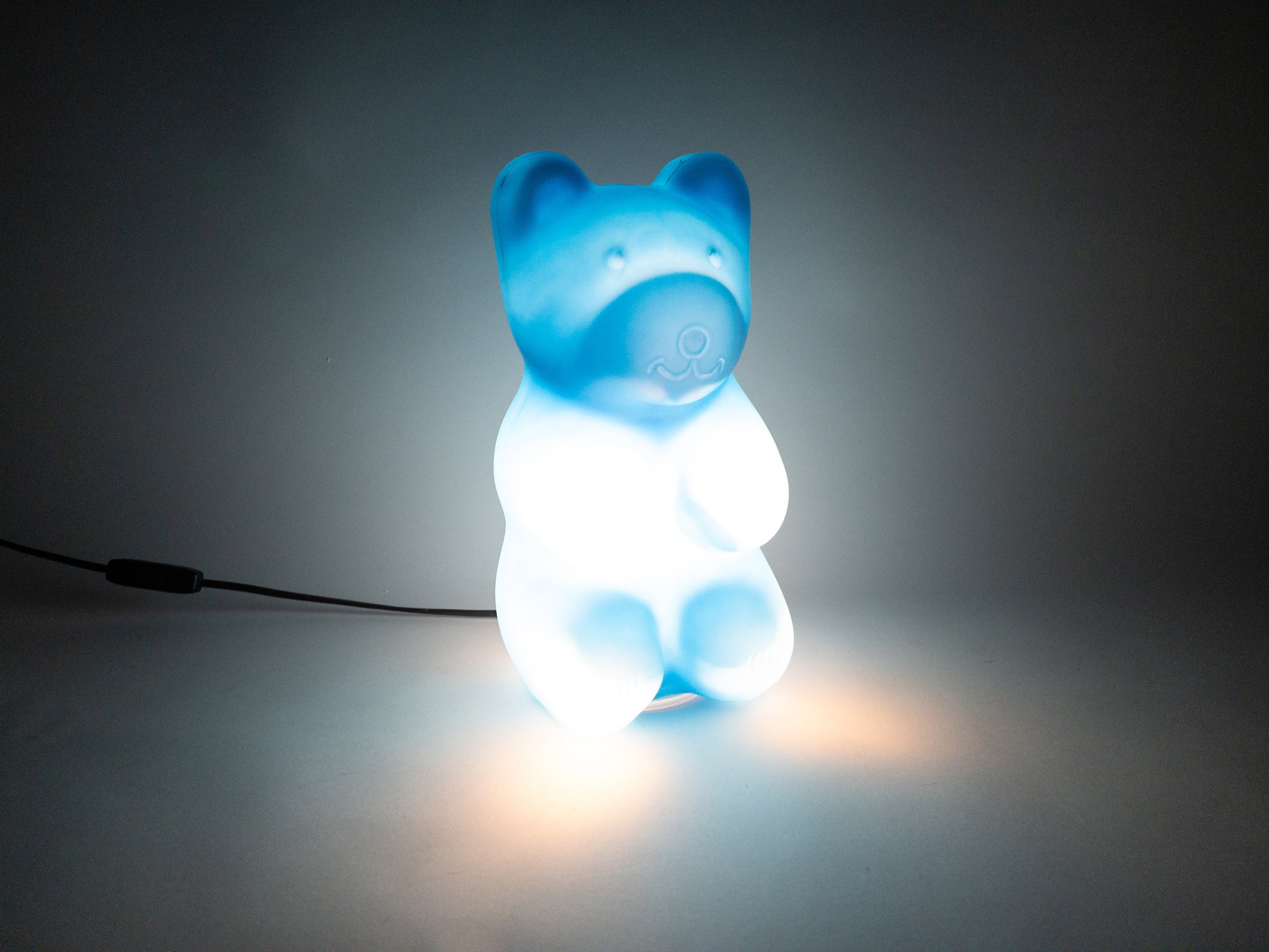 Vintage Blue Gummy Bear Lamp for sale at Pamono