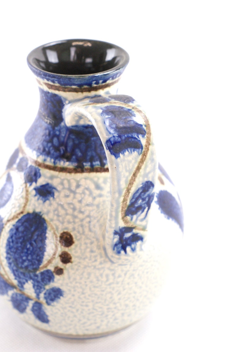 Blue and White WEST GERMAN POTTERY Vase by Bay Keramik Etsy