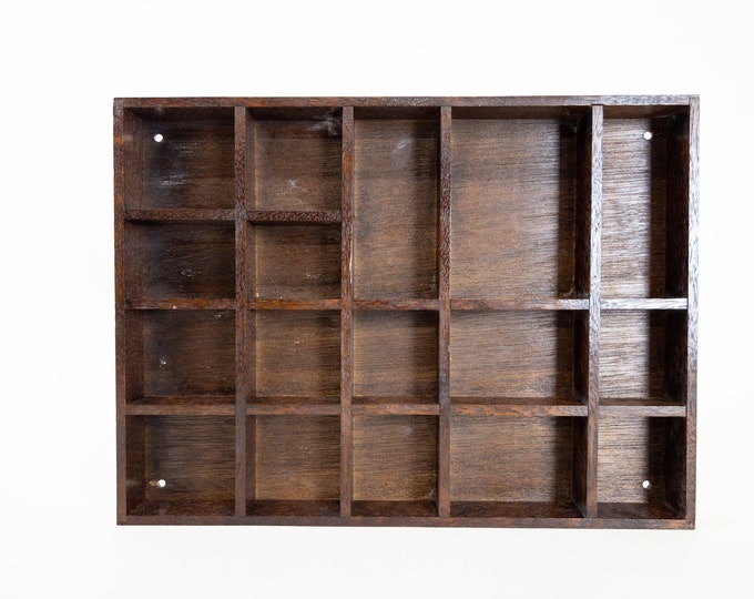 Vintage WOODEN DISPLAY BOX, Wooden Mini Display Case for the Wall Etsy